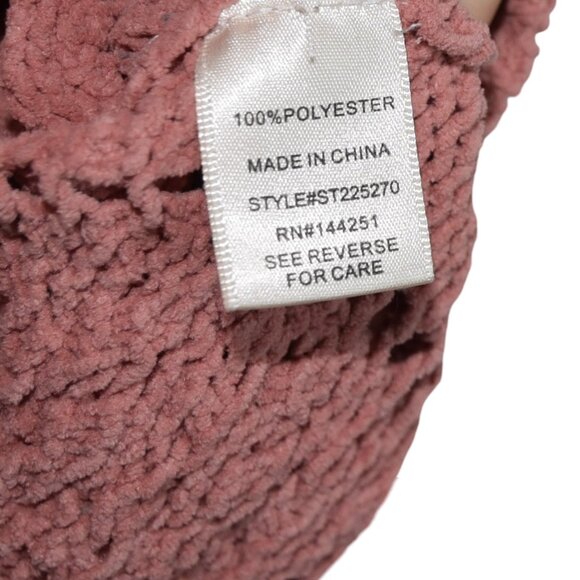 Sincerely Jules Pink Open Knit Sweater S Cottagecore Soft Textured Pullover - Picture 5 of 7